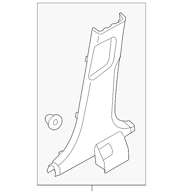 85835-4C000VA Деталь LWR CTR PLR TRIM, LEFT