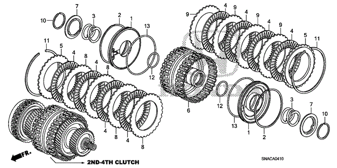 TRANSMISSION - AUTOMATIC/AT CLUTCH (2ND-4TH) for 2010 Honda CIVIC SEDAN #1