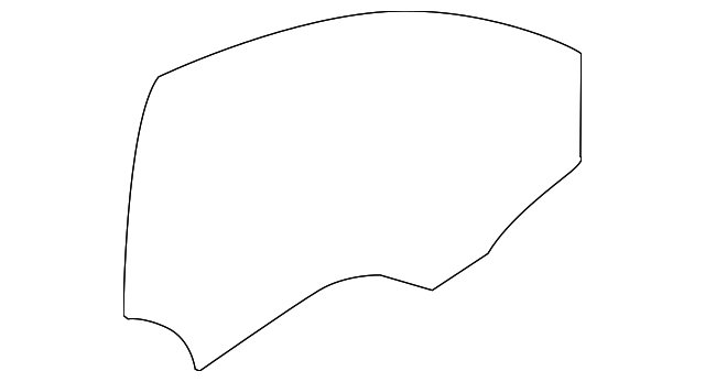 15242616 Деталь DOOR GLASS, RIGHT