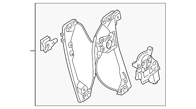 20888397 Деталь WINDOW REGULATOR, LEFT