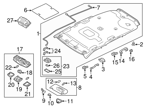 Outlander INTERIOR TRIM - ROOF 2