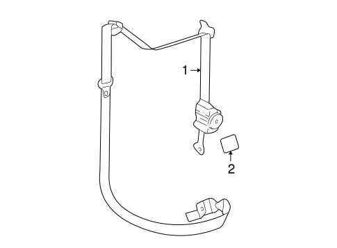 Escalade EXT REAR SEAT BELTS