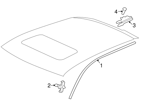 Touareg EXTERIOR TRIM - ROOF