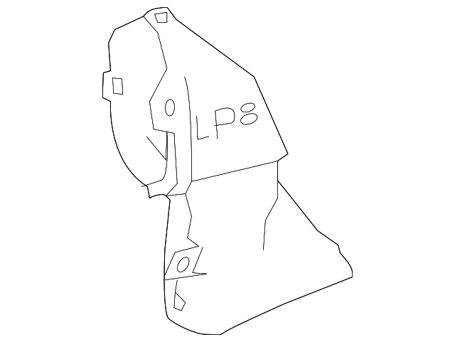 87211-0R060 Деталь SIDE DUCT, RIGHT