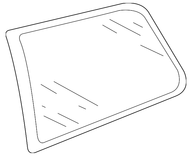 1J6-845-041-A Деталь QUARTER GLASS, LEFT