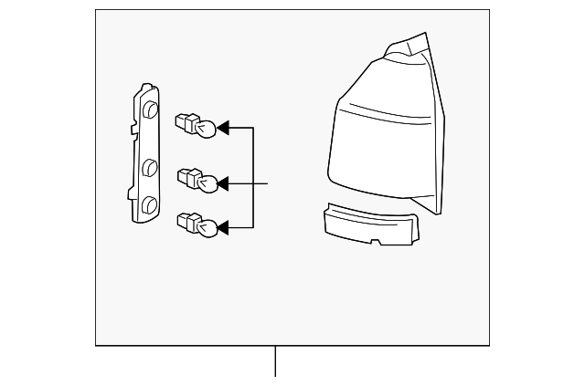 8152374500 Деталь TAIL LAMP ASSY, LEFT