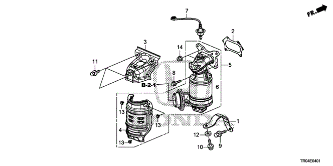CIVIC SEDAN CONVERTER (2.4L)