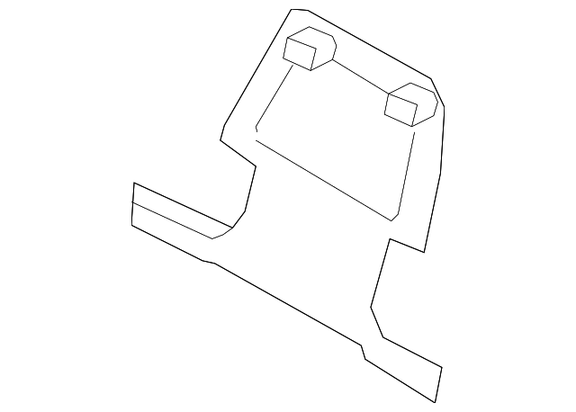 87640-JF05A Деталь SEAT BACK PANEL, LEFT