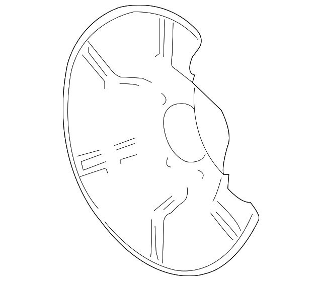 13330138 Деталь BACKING PLATE, RIGHT