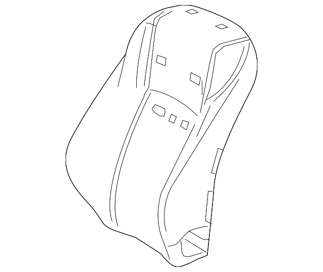 71551-78050 Деталь SEAT BACK PAD