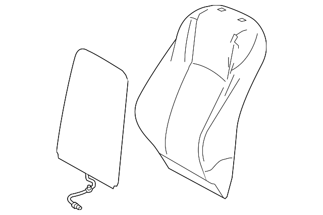 71073-78090-F2 Деталь SEAT BACK COVER