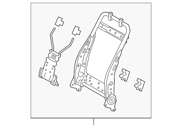 71630-78100 Деталь SEAT BACK FRAME