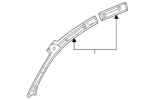 4F9-810-137 Деталь ROOF RAIL, LEFT