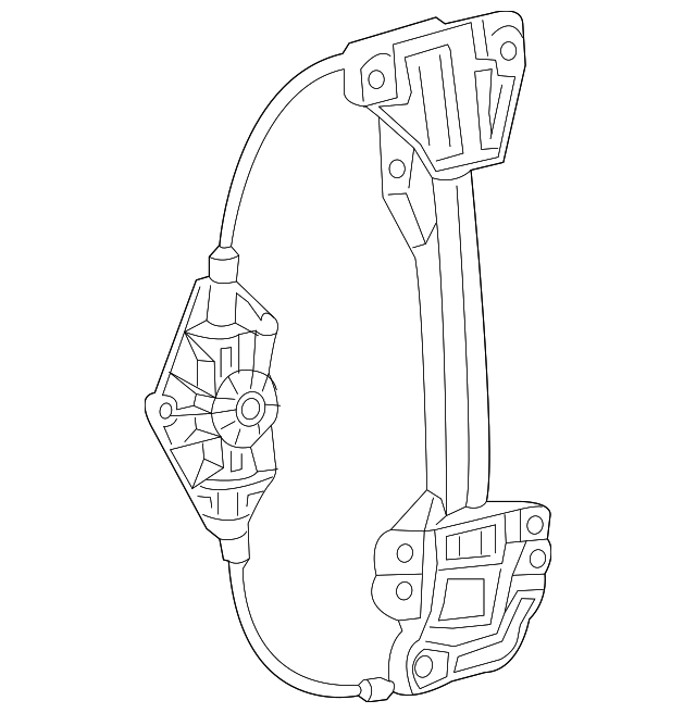 68249045AA Деталь WINDOW REGULATOR, LEFT