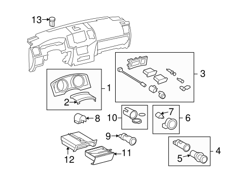 Land Cruiser INSTRUMENT PANEL COMPONENTS