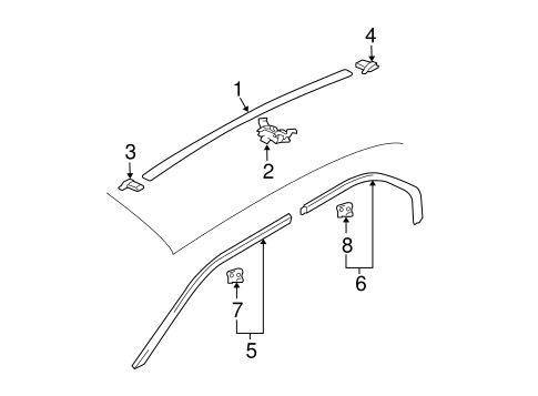 Sonata EXTERIOR TRIM - ROOF 2