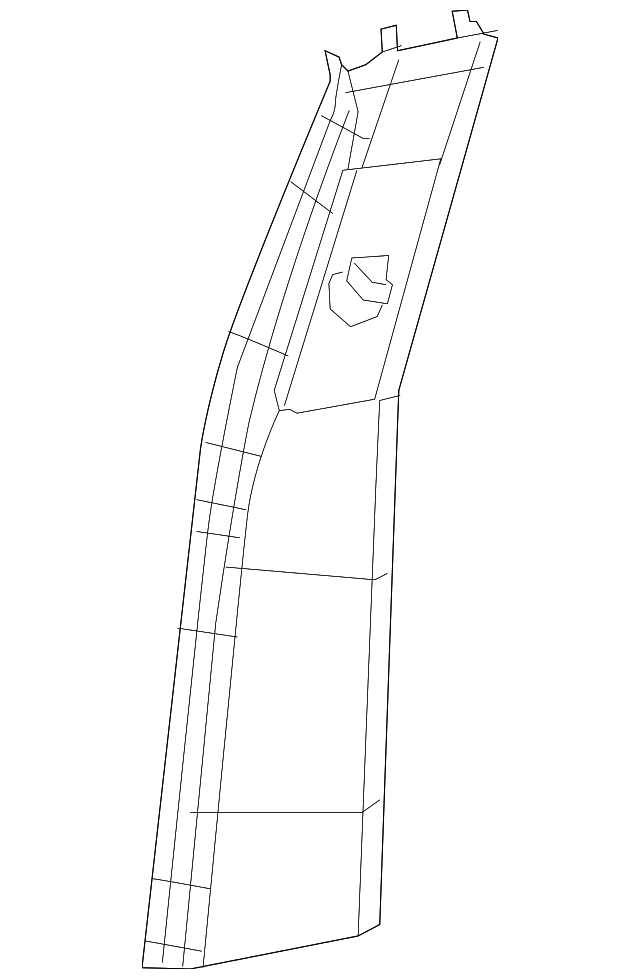 1UC99DX9AD Деталь CENTER PLR TRIM, LEFT