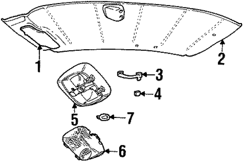 Crown Victoria INTERIOR TRIM - ROOF