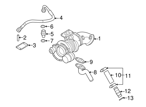 Ram 2500 TURBOCHARGER & COMPONENTS