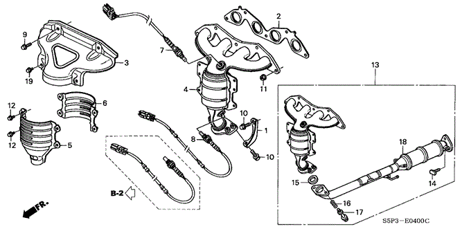 ENGINE/EXHAUST MANIFOLD (SOHC/VTEC) for 2002 Honda CIVIC COUPE #1