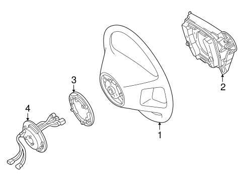 SLK320 STEERING WHEEL & TRIM