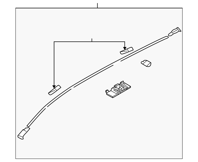 BBM5-50-9L0 Деталь ROOF MOLDING, LEFT