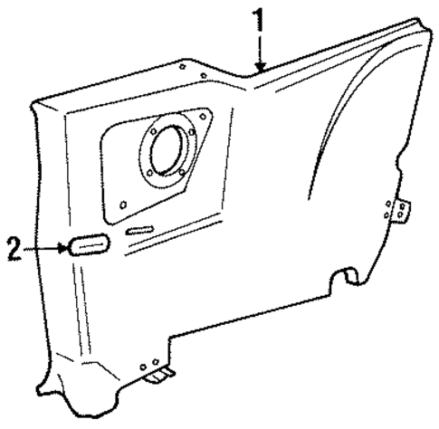 M30 INTERIOR TRIM - QUARTER PANELS