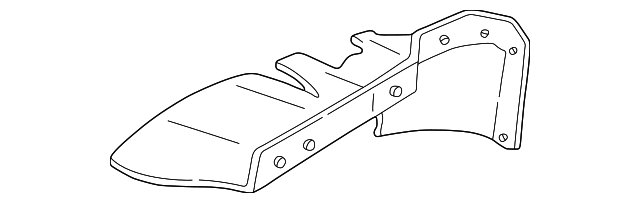 15751254 Деталь FENDER LINER, RIGHT