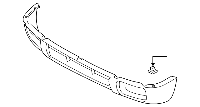 F2M22-0W625 Деталь BUMPER COVER