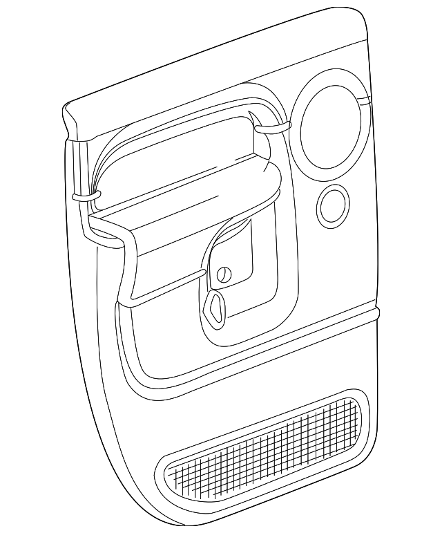 UY401L5AA Деталь DOOR TRIM PANEL, RIGHT