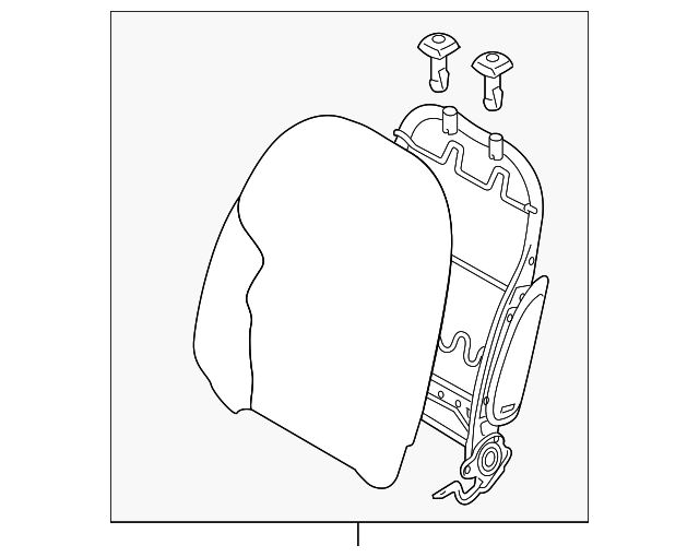 6901B739HA Деталь SEAT BACK ASSY
