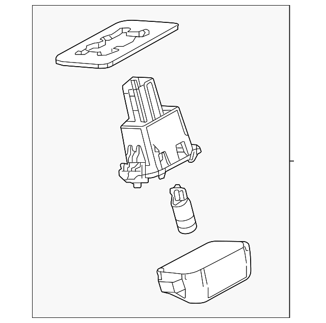 GHK1-51-270B Деталь LICENSE LAMP, RIGHT