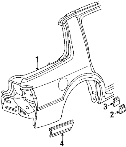 Spirit EXTERIOR TRIM - QUARTER PANEL