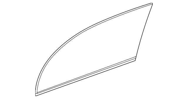 15181069 Деталь DOOR GLASS, LEFT