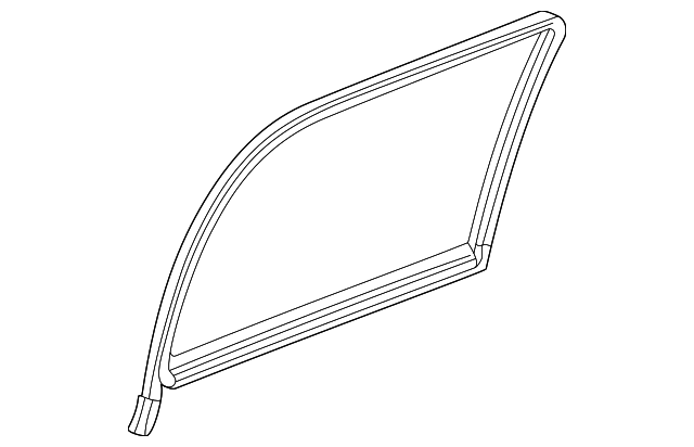 15196229 Деталь GLASS W'STRIP, LEFT
