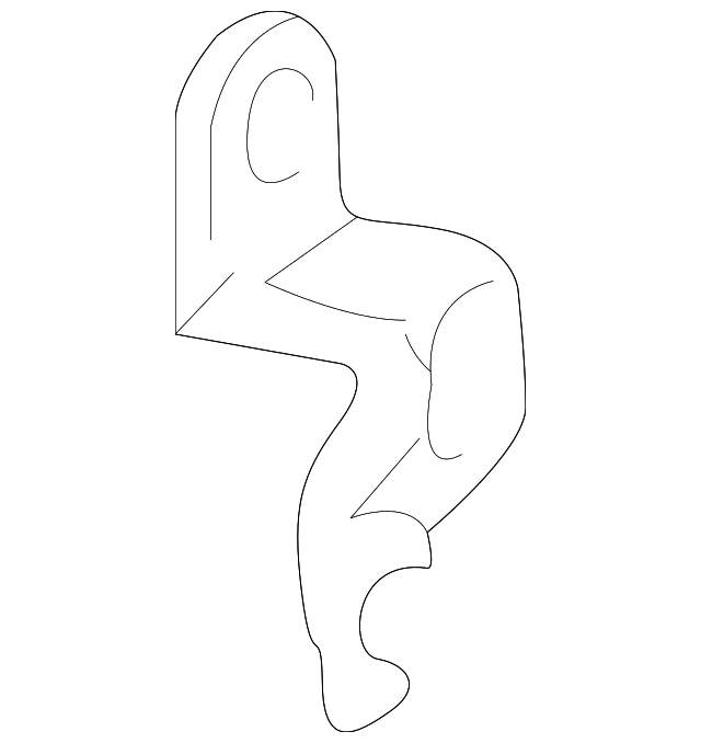 F75Z5C189CB Деталь HEIGHT SENSOR CLAMP