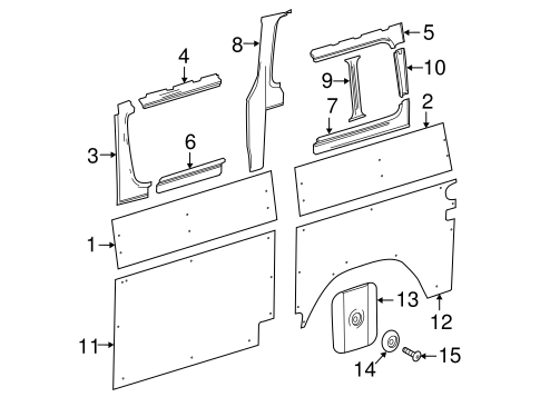 Sprinter 2500 INTERIOR TRIM - SIDE PANEL 5