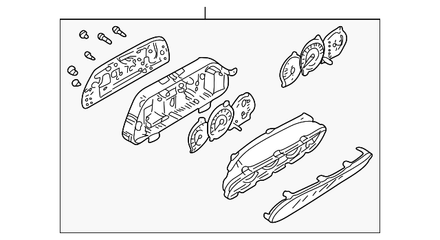0K2NB-55430 Деталь GAUGE CLUSTER