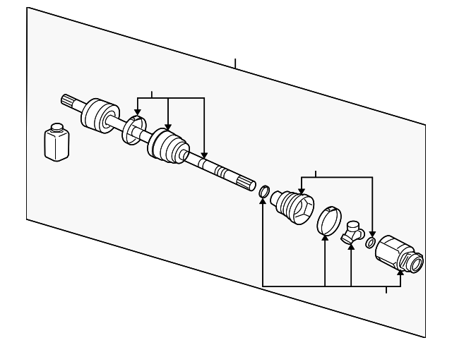 MR980367 Деталь AXLE ASSY, LEFT