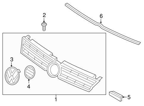 Touareg GRILLE & COMPONENTS
