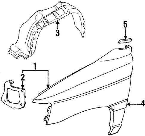 MPV EXTERIOR TRIM - FENDER