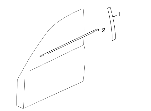 Lancer EXTERIOR TRIM - FRONT DOOR