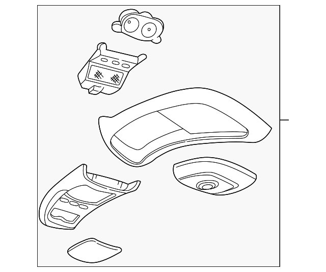 F67Z78519A70AAB Деталь OVERHEAD CONSOLE
