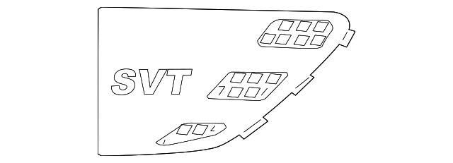 AL3Z-16228-A NAMEPLATE, RIGHT