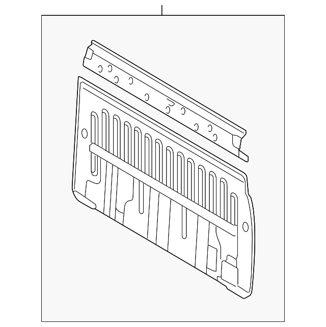 64101-0C080 Деталь BACK PANEL