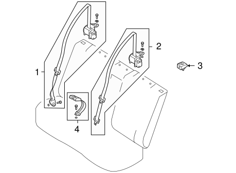 Reno REAR SEAT BELTS