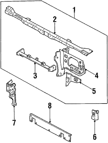 929 RADIATOR SUPPORT