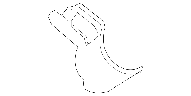 51437315309 Деталь WNDSHLD PLR TRIM BAFFLE, LEFT