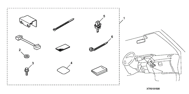 ACCESSORIES/XM RADIO ATTACHMENT for 2012 Honda CIVIC COUPE #1