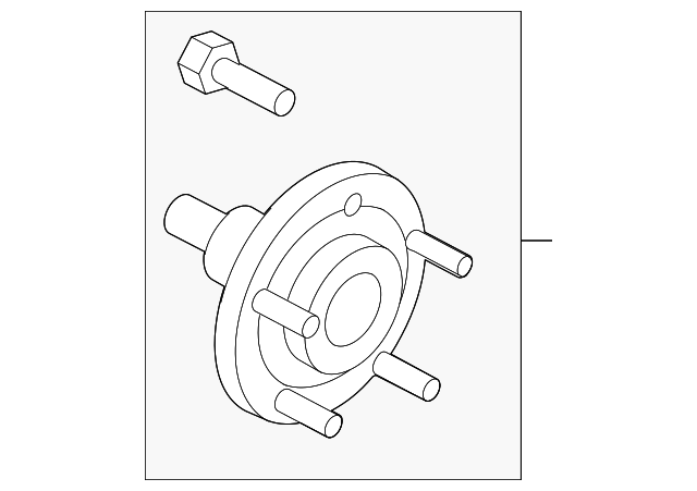 6L8Z-1109-AA Деталь HUB ASSY, LEFT